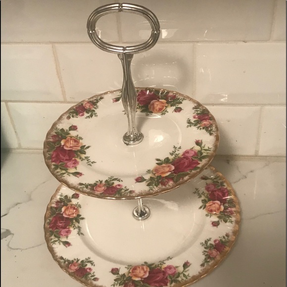 Royal Albert Other - Royal Albert English 2 tiered Cookie tray vintage